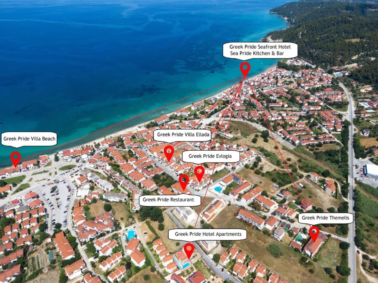 Halkidiki Greek Pride Seafront Hotel Skala Fourkas Bagian luar foto
